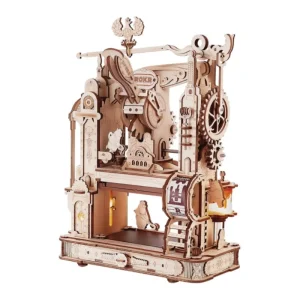 Robotime Rokr-rompecabezas 3D de madera para adultos, rompecabezas de madera para construir, prensa de impresión clásica, engranajes mecánicos, juguetes, regalo para dropshipping