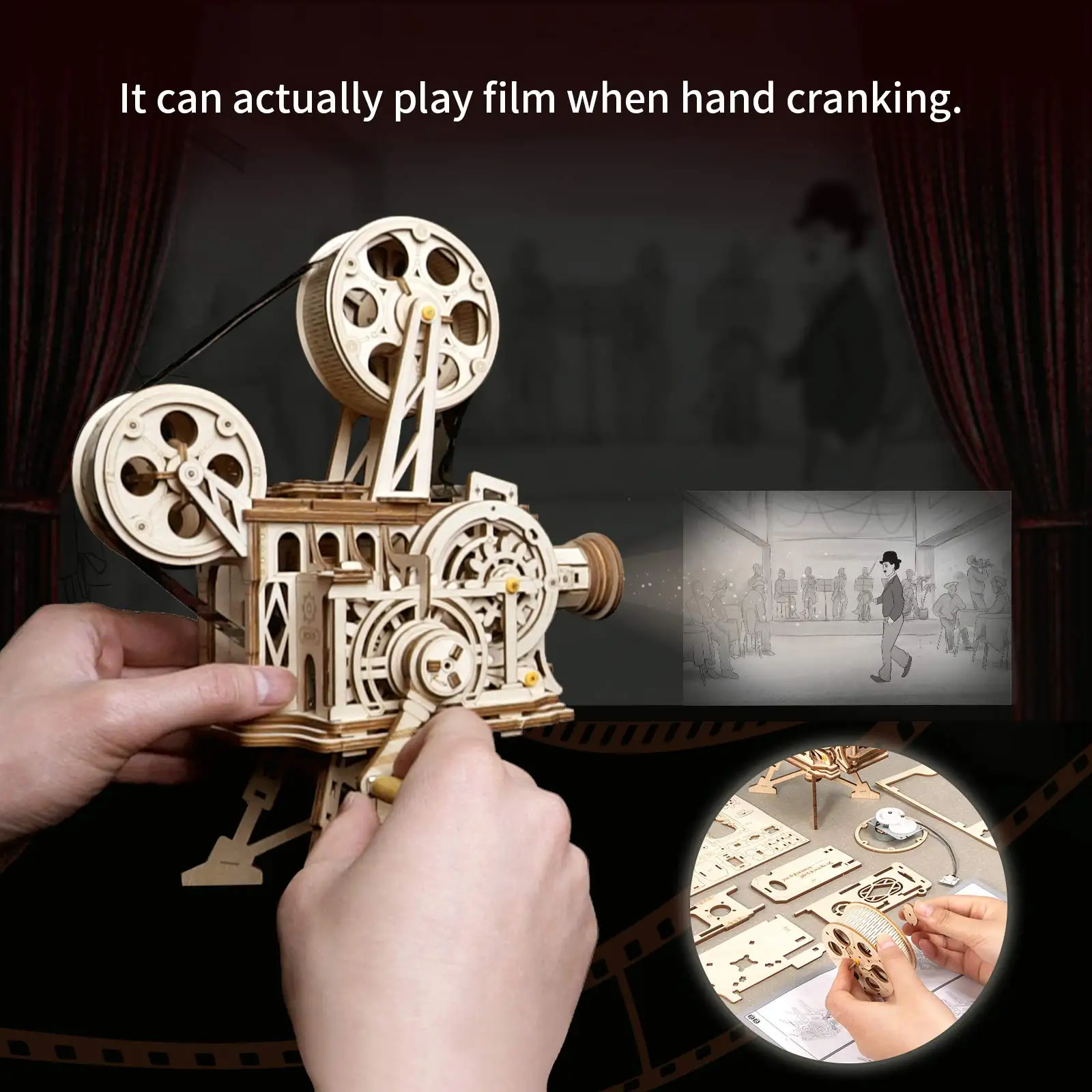 Wooden Assembly Vitascope Toy | Bricolaje Model Building Kits - 183pcs Diy 3d Wooden - Aliexpress - Imagen 3