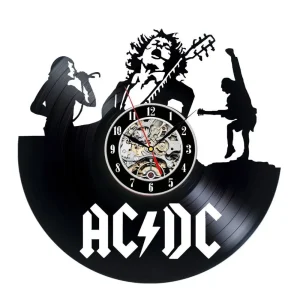 AC DC Vinyl Record Wall Clock Modern Design Music Rock Band Vintage Vinyl LP Record  Clocks Wall Watch Home Decor Gifts for Fans – AliExpress 15 – Color : 1