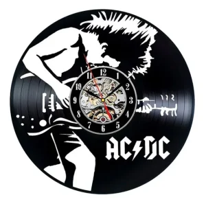 AC DC Vinyl Record Wall Clock Modern Design Music Rock Band Vintage Vinyl LP Record  Clocks Wall Watch Home Decor Gifts for Fans – AliExpress 15 – Color : 2