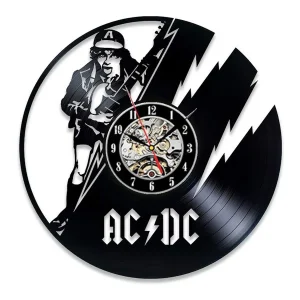 AC DC Vinyl Record Wall Clock Modern Design Music Rock Band Vintage Vinyl LP Record  Clocks Wall Watch Home Decor Gifts for Fans – AliExpress 15 – Color : 8