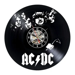 AC DC Vinyl Record Wall Clock Modern Design Music Rock Band Vintage Vinyl LP Record  Clocks Wall Watch Home Decor Gifts for Fans – AliExpress 15 – Color : 5