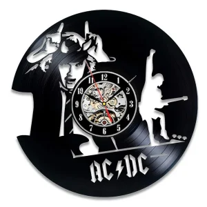 AC DC Vinyl Record Wall Clock Modern Design Music Rock Band Vintage Vinyl LP Record  Clocks Wall Watch Home Decor Gifts for Fans – AliExpress 15 – Color : 6